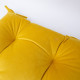 Подушка на стул VELVET 2, 40x40см, желтая