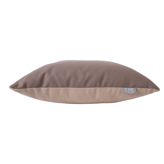 Подушка MY COTTON 45x45см, светло-бежевый/коричневый Подушка MY COTTON 45x45см, светло-бежевый/коричневый