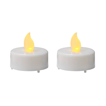 LED tējas sveces PAUL 2gab, D4xH4cm, baltas LED tējas sveces PAUL 2gab, D4xH4cm, baltas