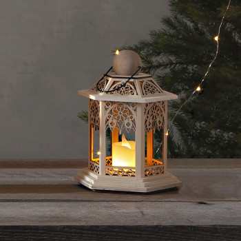 Laternas LACE LED H20cm, taimeris Laternas LACE LED H20cm, taimeris