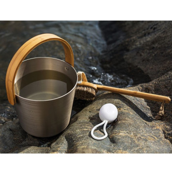 Ведро для сауны RENTO CHAMPAGNE 5л, H35см Ведро для сауны RENTO CHAMPAGNE 5л, H35см