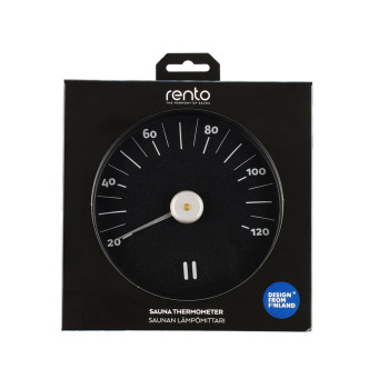 Термометр для сауны RENTO BLACK, D15см Термометр для сауны RENTO BLACK, D15см