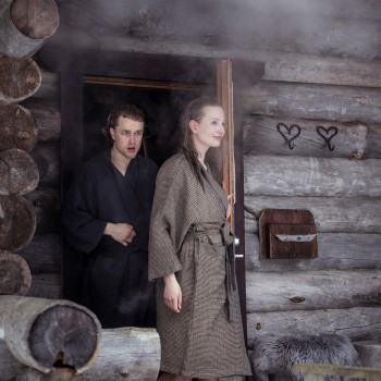 Утреннее пальто RENTO BROWN, S/M Утреннее пальто RENTO BROWN, S/M