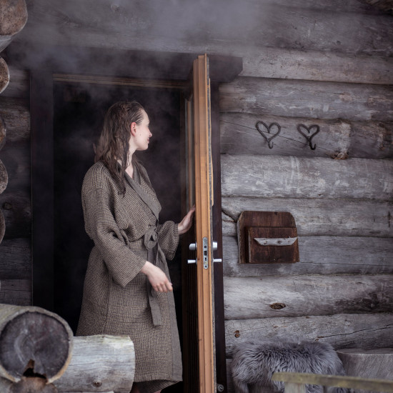 Утреннее пальто RENTO BROWN, L/XL