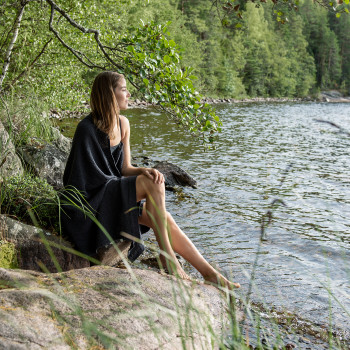 Полотенце для сауны RENTO GREY 90x180см Полотенце для сауны RENTO GREY 90x180см