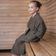 Утреннее пальто RENTO BROWN, детское S/M