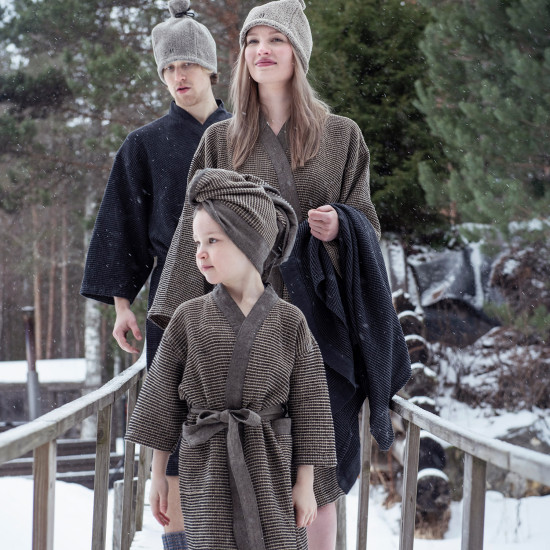 Утреннее пальто RENTO BROWN, детское L/XL