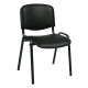 Klienta krēsls ISO 54,5xD42,5xH82/47cm, sēdvieta: ādas imitācija, krāsa: melns, rāmis: melns Klienta krēsls ISO 54,5xD42,5xH82/47cm, sēdvieta: ādas imitācija, krāsa: melns, rāmis: melns