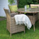 Стул WICKER-1 61x58xH86cм, капучино