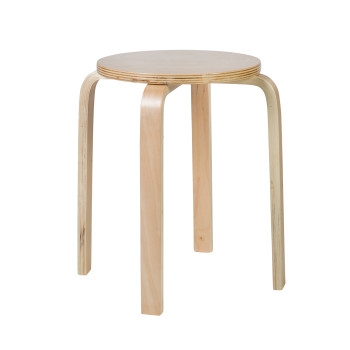 Табурет SIXTY-1  D41xH45см, материал: клееное дерево с берёзовым шпоном, цвет: натуральный