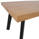 Обеденный стол BRIGIT 159 / 198x84,5x77см светлое дерево