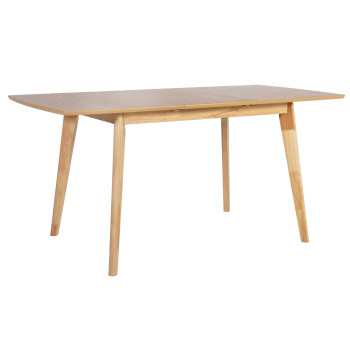 Söögilaud JONNA 120/160x80xH76cm, lauaplaat: tamme spoon MDF, jalad ja raam: kummipuit, värvus: naturaalne Söögilaud JONNA 120/160x80xH76cm, lauaplaat: tamme spoon MDF, jalad ja raam: kummipuit, värvus: naturaalne