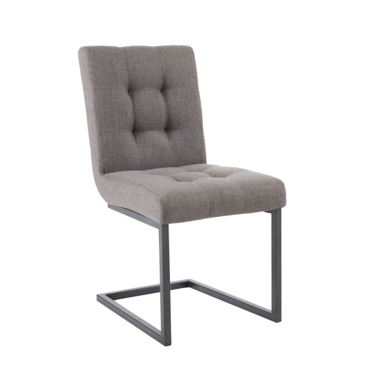 Стул ALBI 60x46xH81см, серая ткань, серая металлическая ножка Стул ALBI 60x46xH81см, серая ткань, серая металлическая ножка