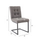 Стул ALBI 60x46xH81см, серая ткань, серая металлическая ножка Стул ALBI 60x46xH81см, серая ткань, серая металлическая ножка