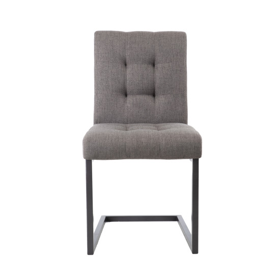 Стул ALBI 60x46xH81см, серая ткань, серая металлическая ножка Стул ALBI 60x46xH81см, серая ткань, серая металлическая ножка