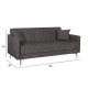 Диван-кровать LOGAN 199x86xH90cм, материал покрытия: ткань, цвет: коричневый