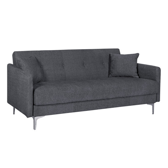 Диван-кровать LOGAN 199x86xH90cм, материал покрытия: ткань, цвет: серый