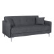 Диван-кровать LOGAN 199x86xH90cм, материал покрытия: ткань, цвет: серый