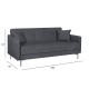 Диван-кровать LOGAN 199x86xH90cм, материал покрытия: ткань, цвет: серый
