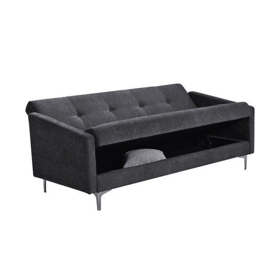 Диван-кровать LOGAN 199x86xH90cм, материал покрытия: ткань, цвет: серый