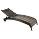 Шезлонг WICKER 73x196x99cм, тёмно-коричневый