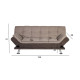 Диван-кровать ROXY 189x88xH91cм, материал покрытия: ткань, цвет: бежевый - коричневый