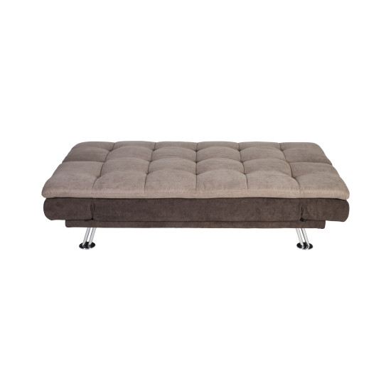 Диван-кровать ROXY 189x88xH91cм, материал покрытия: ткань, цвет: бежевый - коричневый