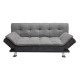 Диван-кровать ROXY 189x88xH91cм, материал покрытия: ткань, цвет: серый - тёмно-серый