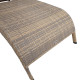 Шезлонг WICKER 73x196x99cм, капучино
