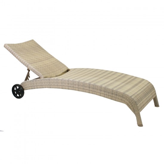 Guļamkrēsls WICKER 73x196xH99cm, bešs