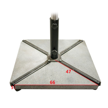 Kivid vihmavarjualusele raskuseks, 4tk, 47x47x66xH5cm, betoon Kivid vihmavarjualusele raskuseks, 4tk, 47x47x66xH5cm, betoon