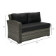 Mooduldiivan GENEVA 2-kohaline 132x81xH78cm, vasak nurk, hall Mooduldiivan GENEVA 2-kohaline 132x81xH78cm, vasak nurk, hall