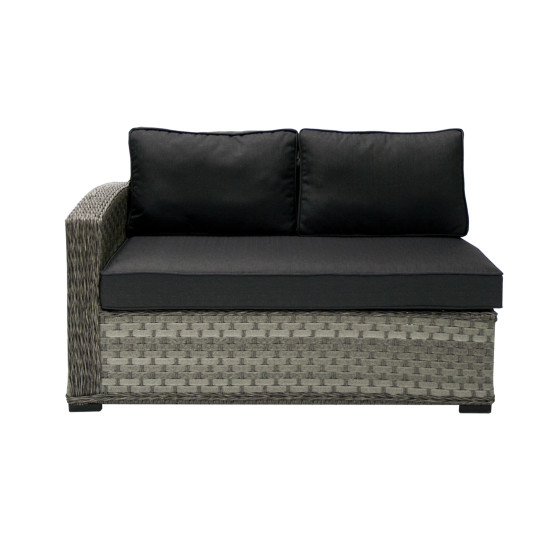 Mooduldiivan GENEVA 2-kohaline 132x81xH78cm, vasak nurk, hall Mooduldiivan GENEVA 2-kohaline 132x81xH78cm, vasak nurk, hall
