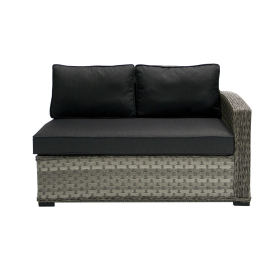 Mooduldiivan GENEVA 2-kohaline 132x81xH78cm, parem nurk, hall Mooduldiivan GENEVA 2-kohaline 132x81xH78cm, parem nurk, hall