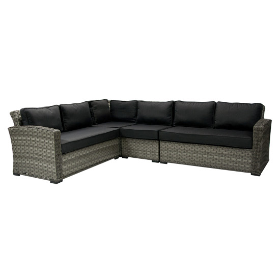 Mooduldiivan GENEVA 2-kohaline 132x81xH78cm, parem nurk, hall Mooduldiivan GENEVA 2-kohaline 132x81xH78cm, parem nurk, hall