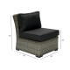 Mooduldiivani GENEVA keskosa 62x81xH78cm, hall Mooduldiivani GENEVA keskosa 62x81xH78cm, hall