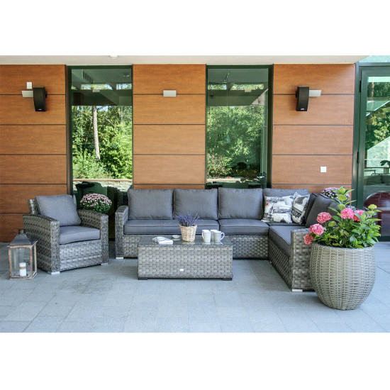 Mooduldiivani GENEVA keskosa 62x81xH78cm, hall Mooduldiivani GENEVA keskosa 62x81xH78cm, hall