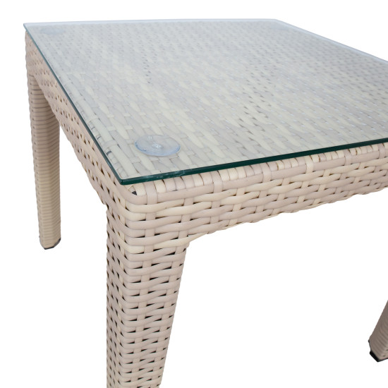 Abilaud WICKER 50x50xH45cm, beež Abilaud WICKER 50x50xH45cm, beež