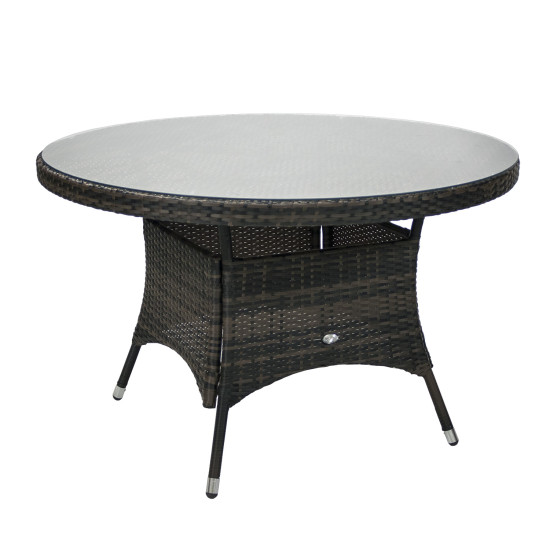 Galds WICKER D120xH76cm, tumši-brūns