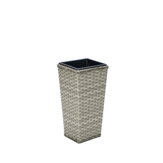 Pods GENEVA 26,5x26,5xH56cm, tērauda rāmis ar plastmasas pinumu. Krāsa: pelēka Pods GENEVA 26,5x26,5xH56cm, tērauda rāmis ar plastmasas pinumu. Krāsa: pelēka