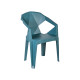 Стул MUZE 56x50,6xH80см, материал: пластик, цвет: морской синий