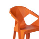Стул MUZE 56x50,6xH80см, материал: пластик, цвет: оранжевый