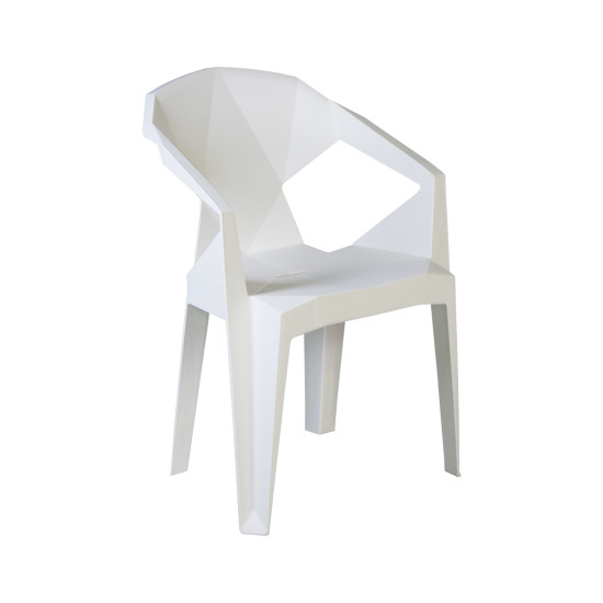 Стул MUZE 56x50,6xH80см, материал: пластик, цвет: белый