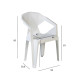 Стул MUZE 56x50,6xH80см, материал: пластик, цвет: белый