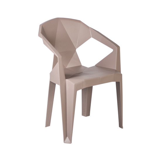 Стул MUZE 56x50,6xH80см, материал: пластик, цвет: таупе Стул MUZE 56x50,6xH80см, материал: пластик, цвет: таупе