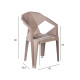 Стул MUZE 56x50,6xH80см, материал: пластик, цвет: таупе Стул MUZE 56x50,6xH80см, материал: пластик, цвет: таупе
