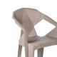 Стул MUZE 56x50,6xH80см, материал: пластик, цвет: таупе Стул MUZE 56x50,6xH80см, материал: пластик, цвет: таупе