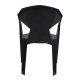 Krēsls MUZE 56x50,6xH80cm, materiāls: plastmasas, krāsa: melns