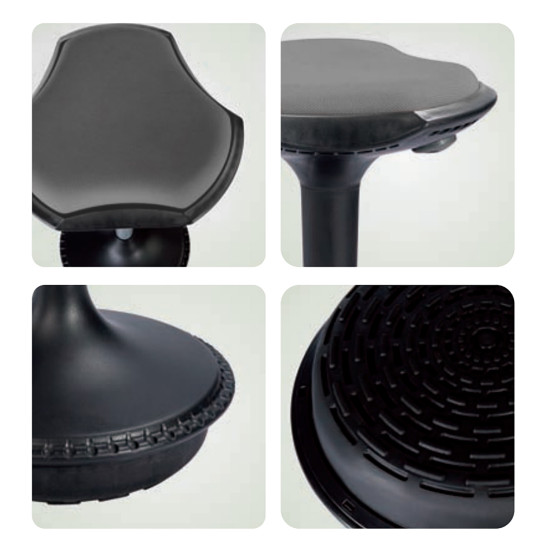 Ergonomisks, augsts krēsls JUST FUN, pelēka Ergonomisks, augsts krēsls JUST FUN, pelēka