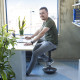 Ergonomisks, augsts krēsls JUST FUN, pelēka Ergonomisks, augsts krēsls JUST FUN, pelēka